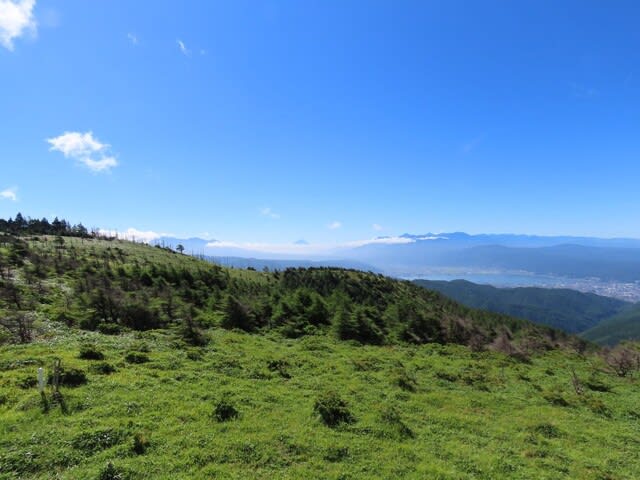 高ボッチ高原・鉢伏山で見た富士山　ふじさん　フジサン