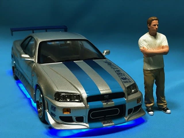 1 18 ブライアンのスカイラインgt Rアンダーネオンver Brian S 1999 Nissan Skyline Gt R Bnr34 R Rf Blog The Ladder To The Stars