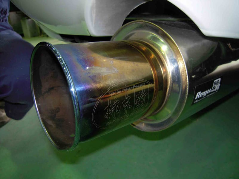 マフラー 車用 切断 切縮め加工 ステンレス スチール アルミの金属加工 案浦製作所