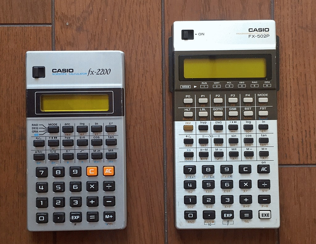 思い出の関数電卓(CASIO fx-2200、SHARP EL-586) - とね日記 思い出の関数電卓(CASIO fx-2200、SHARP EL-586) - とね日記