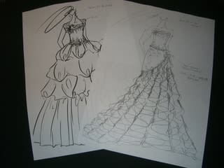 ウェディングドレスのデザイン画 Maximum Of Life