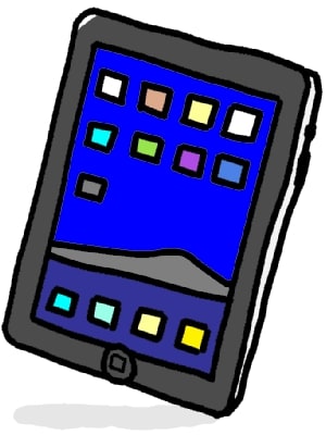 Ipadのイラスト Ipadの本体 シンプルイラスト素材