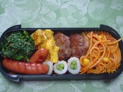 おかず２ スパゲッティ 弁当の中 お弁当ってどうなの