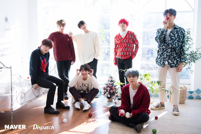 Bts Naver芸能にｕｐされたバンタンクリスマス写真 ひまひま広場