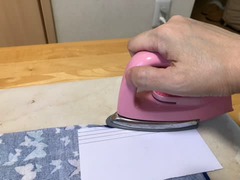 自前のアイロン定規 自前のアイロン定規
