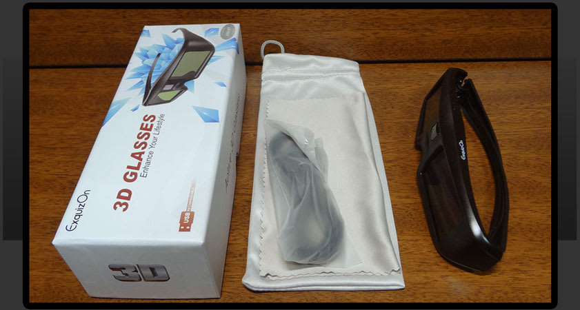 Exquizon G06 Bluetooth互換 アクティブシャッター方式 3Dメガネ 充電式』 購入 - 総天然色・魔人スドォの円盤-３Ｄ