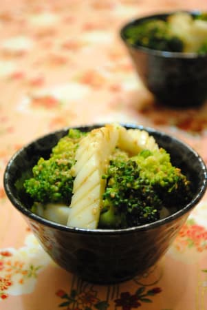 ブロッコリーと イカの 酢味噌和え 生姜風味 四万十住人の 簡単料理ブログ