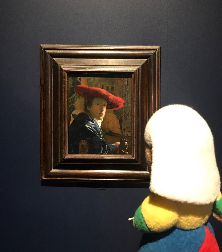 赤い帽子の娘 ミルクさん フェルメール展 東京でカラヴァッジョ 日記