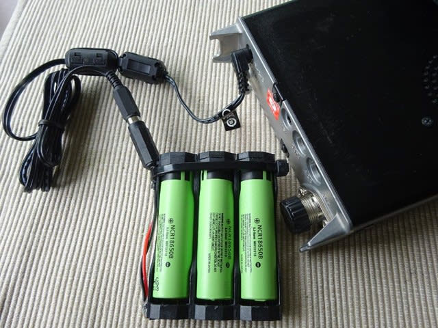 リチウム充電池NCR18650B 使用感 JO7TCX アマチュア無線局