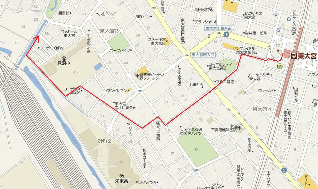 東大宮駅西口から見沼区東大宮を歩く 咲いた万歩 東大宮駅西口から見沼区東大宮を歩く 咲いた万歩