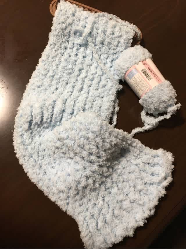 りょうちゃんのマフラー製作中 りょうちゃんママの親バカ日記 りょうちゃんのマフラー製作中 りょうちゃんママの親バカ日記