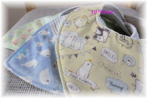 ガーゼのベビースタイ 男の子向け Yuyumiのハンドメイドな暮らし