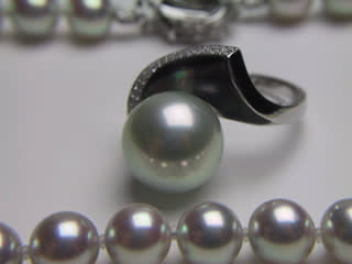あこや真多麻に合わせるリング。。。入学式 - 真珠の輝きに魅せられて