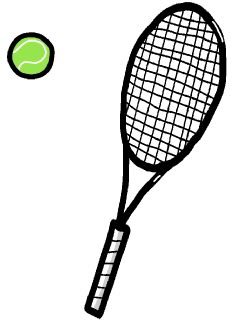 テニスラケット イラスト シンプルイラスト素材
