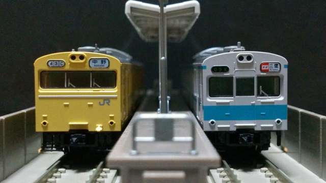 JR103系1000番代三鷹電車区K8F [Tc1009] 青帯車 後期仕様 LED式運行番号表示器編成 ※TOMIX製High-Grade ...