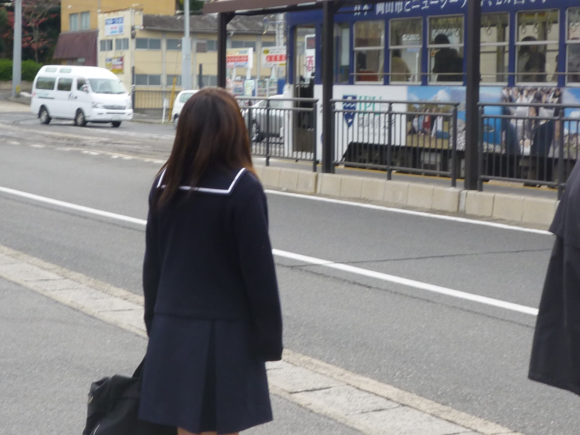 セーラー服街撮り画像 