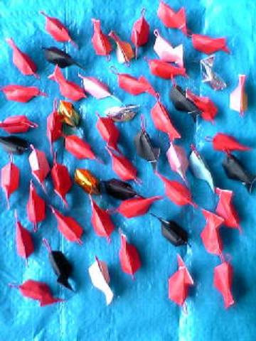 金魚すくい 沢山の折り紙金魚が つれづれ綴り