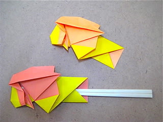 ライオンの箸袋おりがみ 創作折り紙の折り方