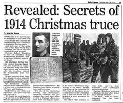 メリー クリスマス 100年前に起こった クリスマス休戦 の奇跡 竹内しげやす 市政チャレンジ日記