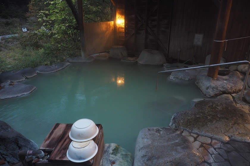 男湯露天01 七味温泉紅葉館・男湯露天風呂