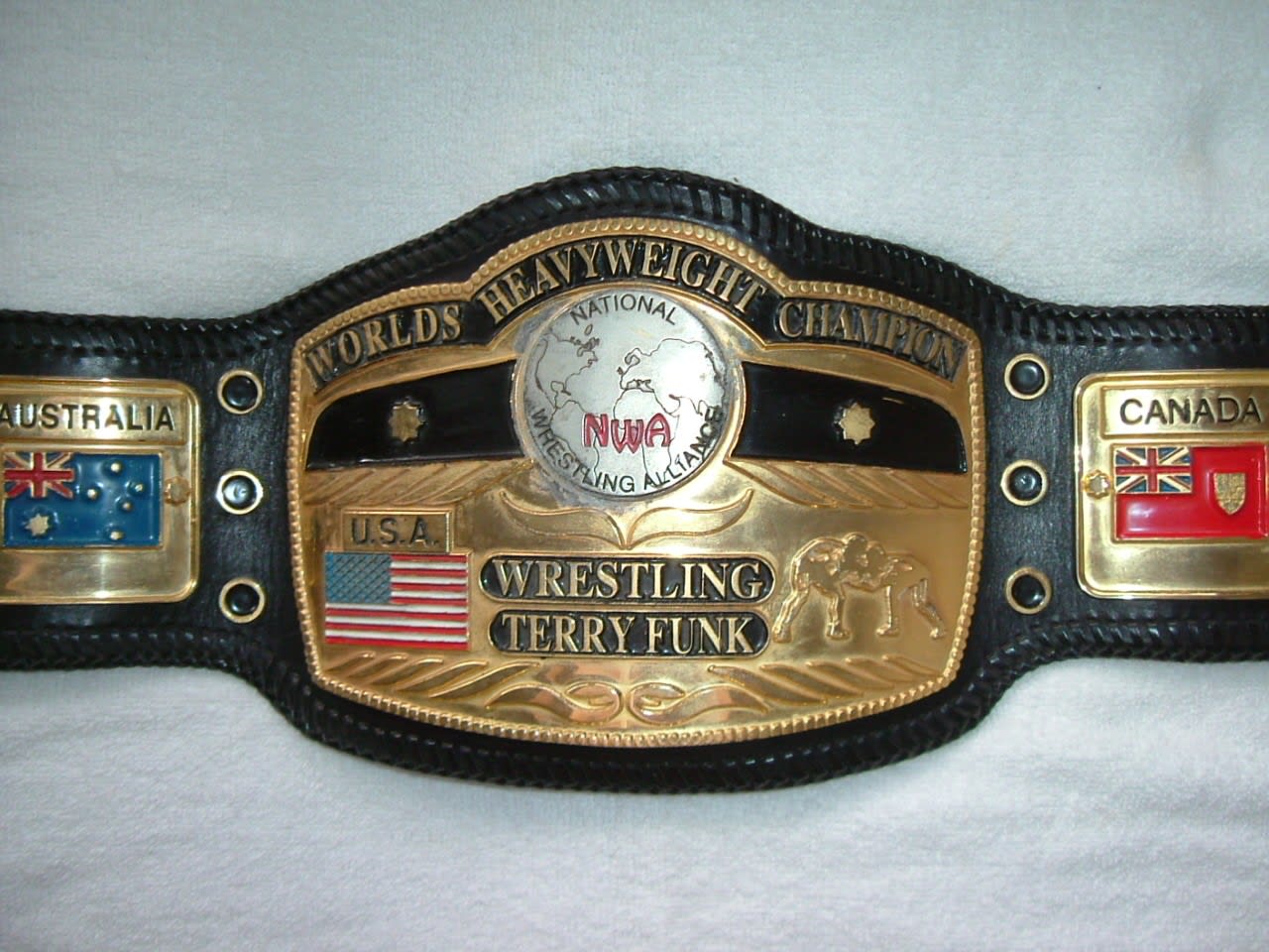 NWA世界ジュニアヘビー級チャンピオンベルトレプリカ スポーツ 格闘技 