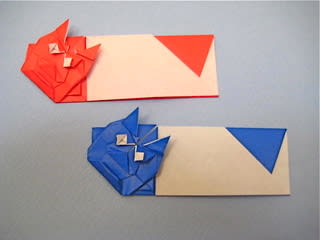 鬼2の箸袋おりがみ 創作折り紙の折り方