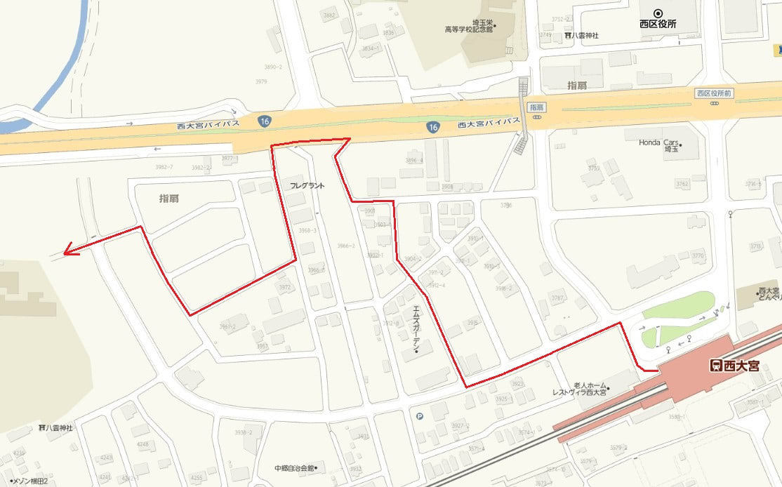 指扇小学校から指扇駅まで 咲いた万歩 指扇小学校から指扇駅まで 咲いた万歩