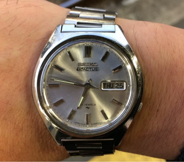 今日の腕時計 12/25 SEIKO 5 ACTUS 7019-8010 - しみずのプログ