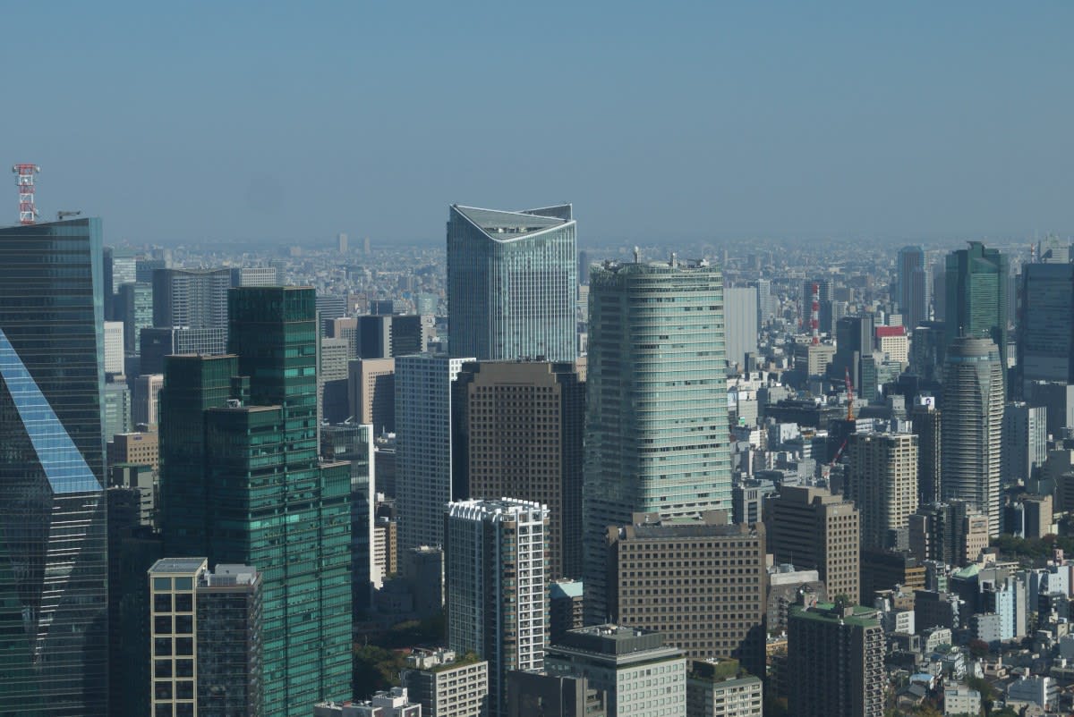 １１月の六本木ヒルズ 屋内展望台から眺める快晴の東京風景 ｐａｒｔ１ 緑には 東京しかない