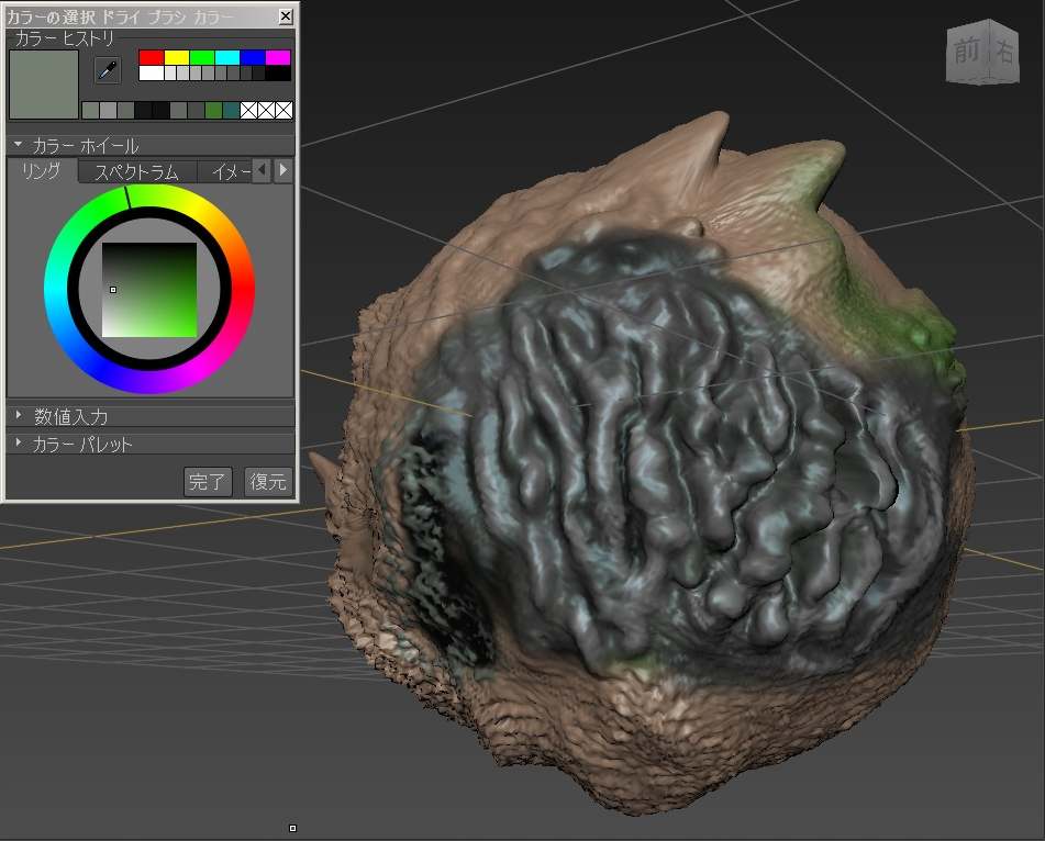 ３ｄスカルプトの練習しました 巨大ヒロイン コミック計画