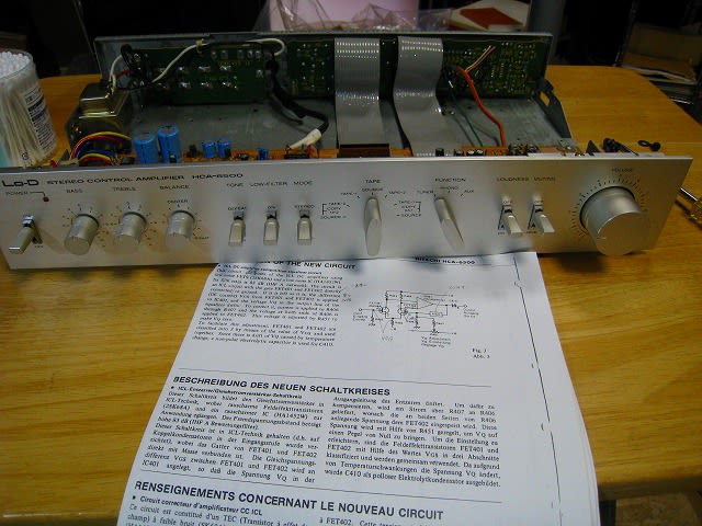 オーディオアンプの整備(その1 Lo-D HCA-6500 コントロール オーディオアンプの整備(その1 Lo-D HCA-6500 コントロール