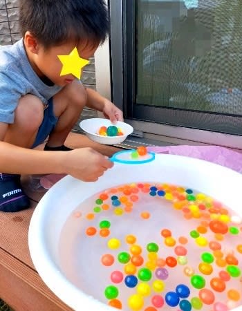 夏休みの過ごし方 スーパーボールすくい いくえしれず