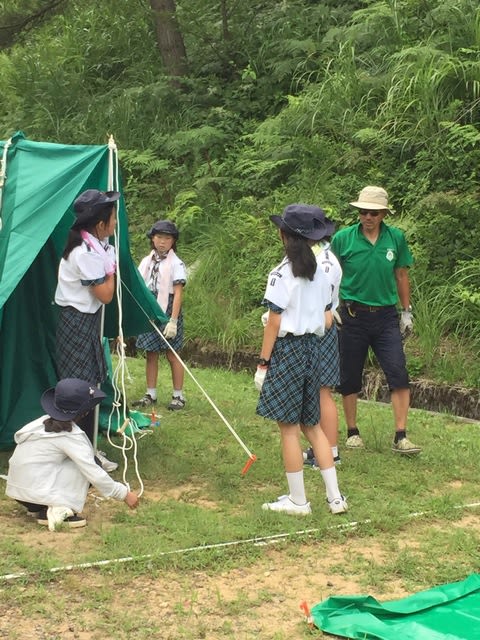 17 １団夏キャンプ を行いました ガールスカウト夏チャレ ガールスカウト福井県第1団