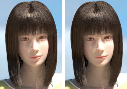 微笑んだ唇 Blender 3dcg しおんの部屋 微笑んだ唇 Blender 3dcg しおんの部屋