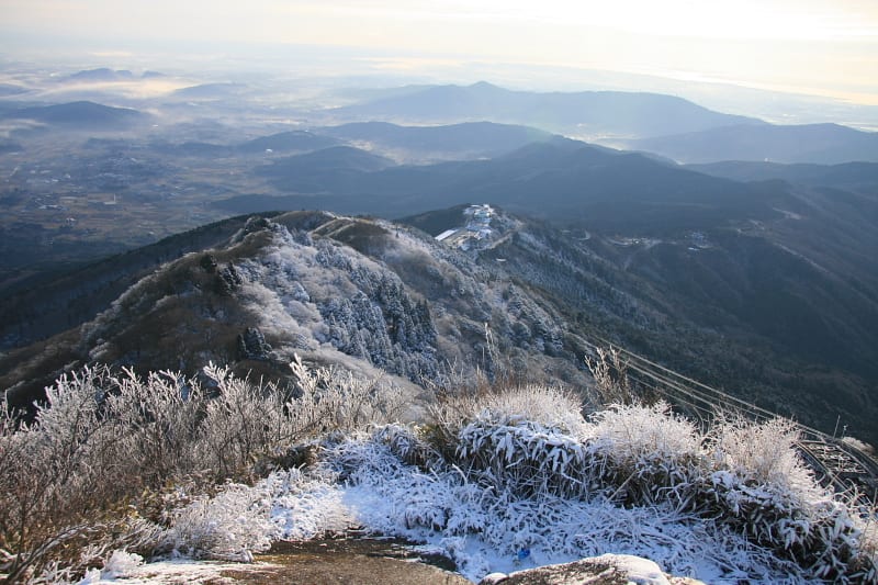 筑波山 湯袋峠は積雪で通行止め 花の詩山の詩