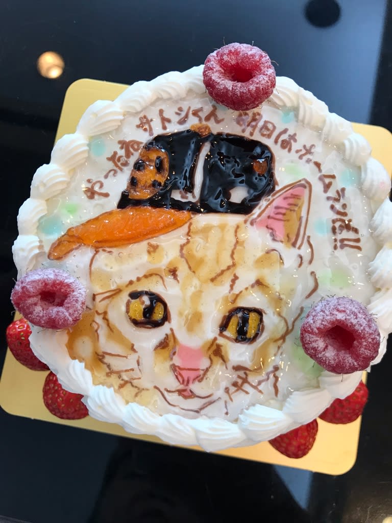 ネコのイラストケーキ ロレーヌ洋菓子店 Blog