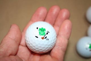 ロゴ入りゴルフボール 善ちゃんの家庭菜園日記