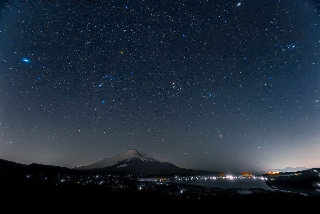 山中湖の星景写真