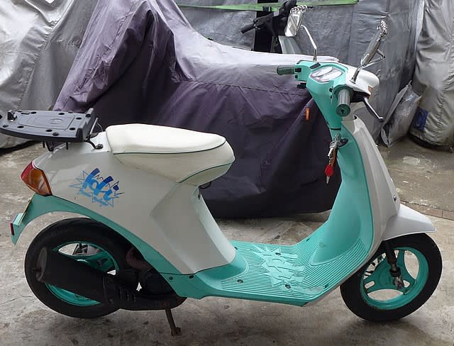 SUZUKI Hi (白/緑) メンテナンスと洗車 - スクーターライフでいい