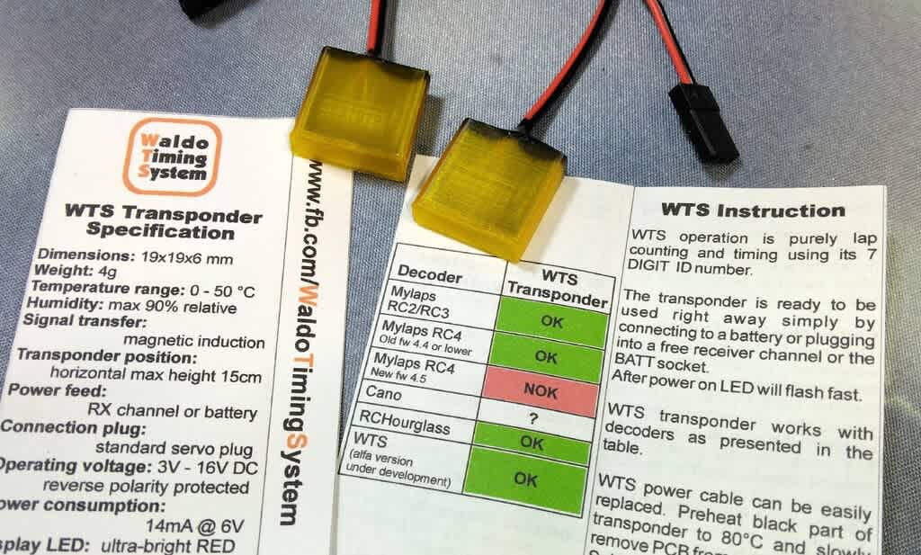 WTS トランスポンダー WTSトランスポンダー（AMB互換）：ブラック