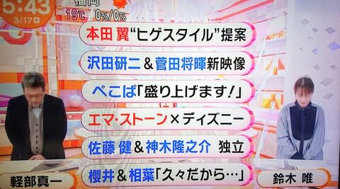 めざましテレビ Saoの猫日和