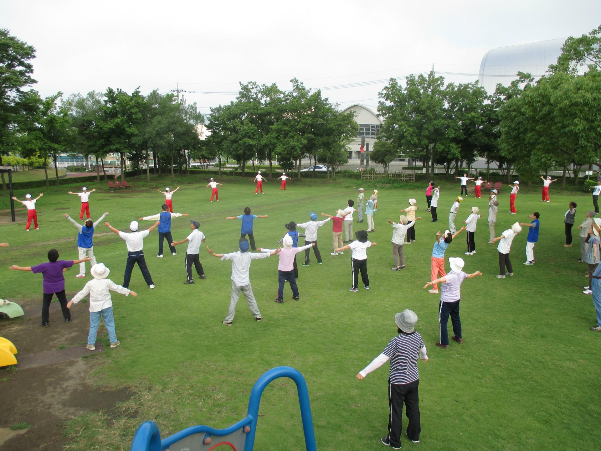 ラジオ体操と公園ウォーキング始まる - 北本総合公園公式ブログ