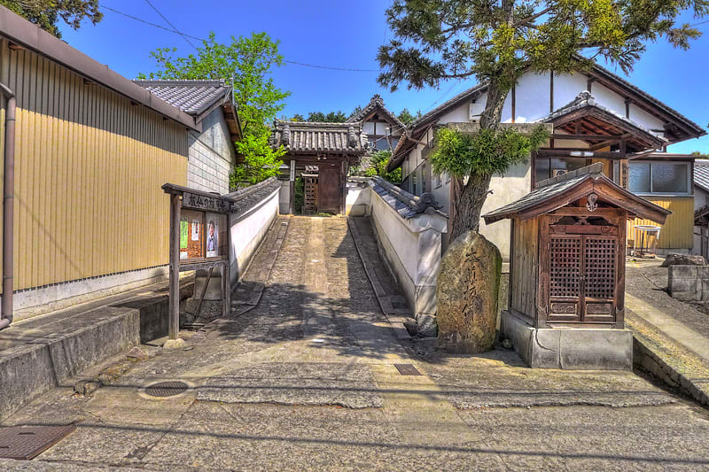 福応寺,福應寺,奈良県社寺巡りの旅,奈良県香芝市狐井,山門,大和路,神社仏閣,画像,hdr写真,寺社