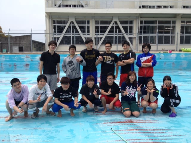 プール掃除 S U S T 静岡大学水泳部静岡キャンパスのブログ