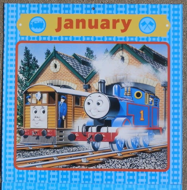 きかんしゃトーマスのカレンダー あだち蒸気機関車館
