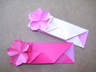 桜の箸袋おりがみ 創作折り紙の折り方