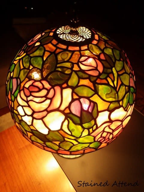 ローズブーケのランプ (01/02) - Stained Glass : Stained Attend
