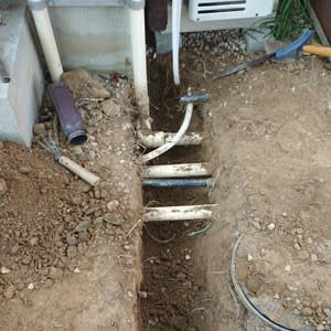 雨水管の取り替え工事1