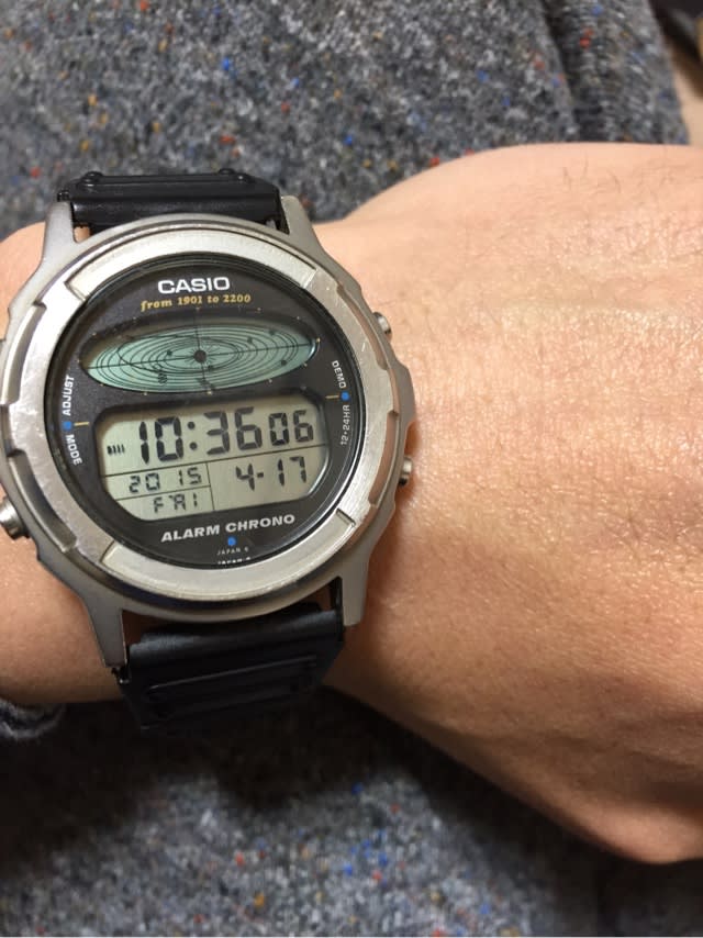 CASIO COSMO PAHSE DW-3400 - laggards watch diary