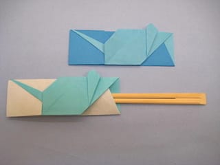 干支 ねずみ の箸袋おりがみ3 創作折り紙の折り方